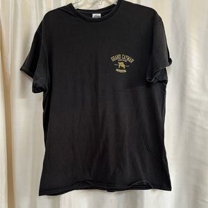 Grand Cayman faded black tshirt.  Mens Large
